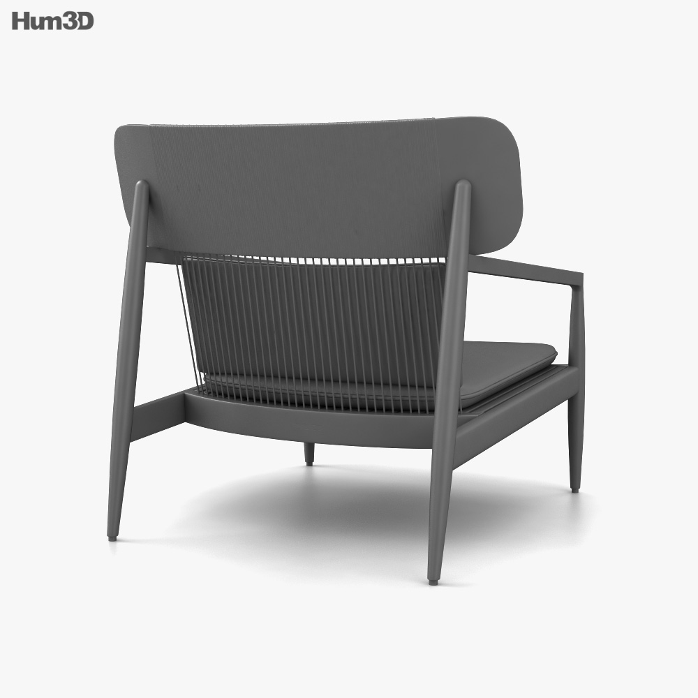 Gloster Archi Lounge chair 3D model Download in MAX, OBJ, FBX, C4D