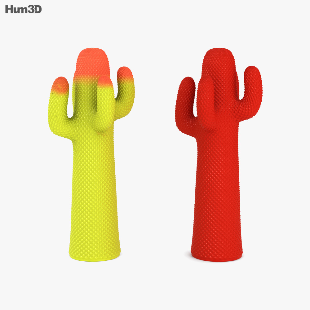 Gufram Cactus Coat Rack 3D model Download in MAX, OBJ, FBX, C4D