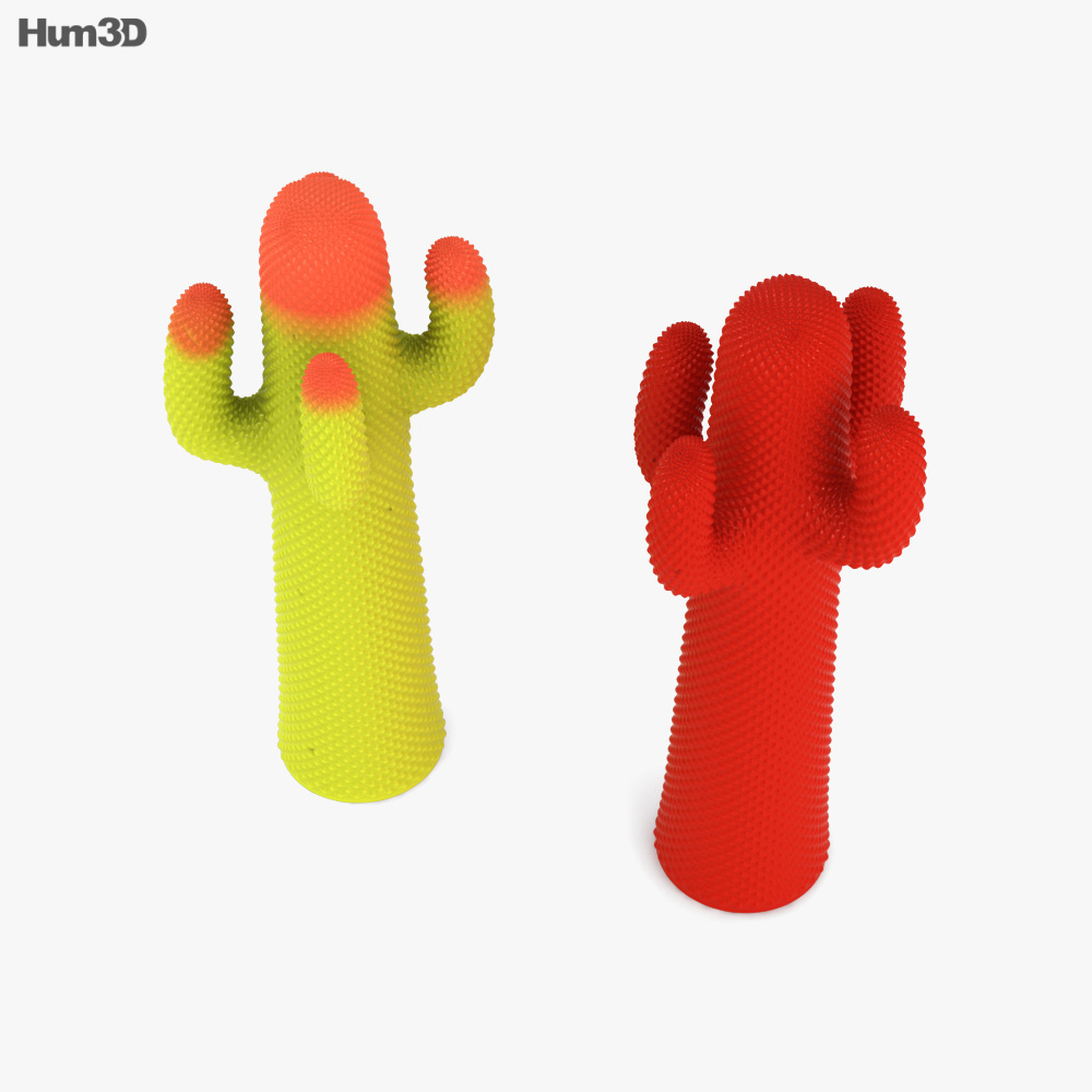 Gufram Cactus Coat Rack 3D model Download in MAX, OBJ, FBX, C4D