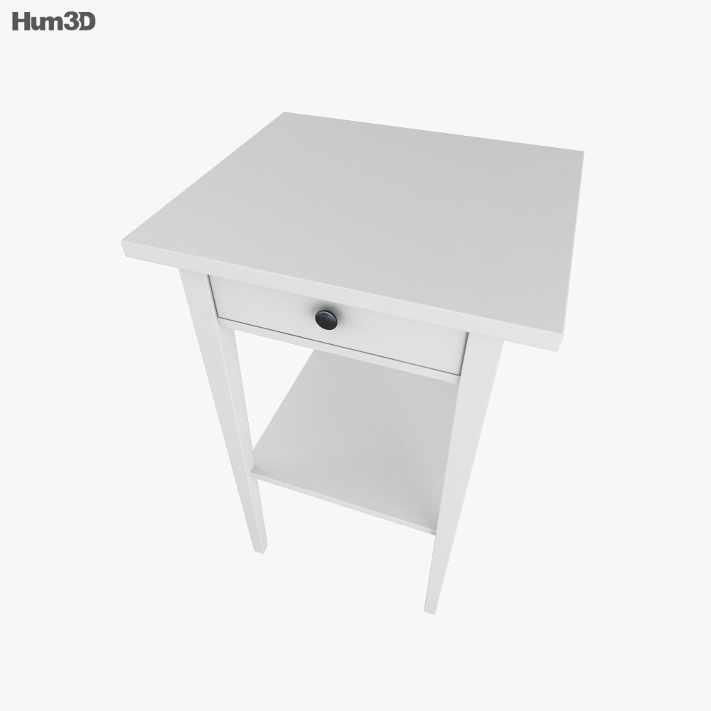 IKEA HEMNES Bedside table 3 3D model Download in MAX, OBJ, FBX, C4D