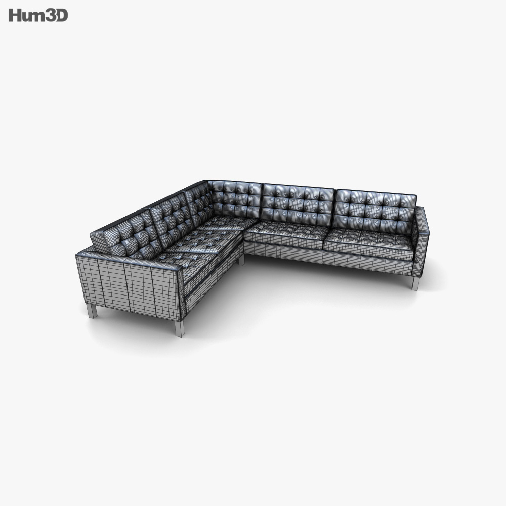 IKEA KARLSTAD Corner sofa 3D model Download in MAX, OBJ, FBX, C4D