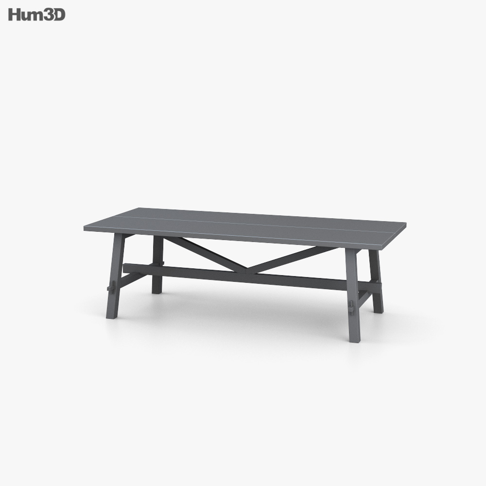 IKEA Mockelby Wood Table 3D model Download in MAX, OBJ, FBX, C4D