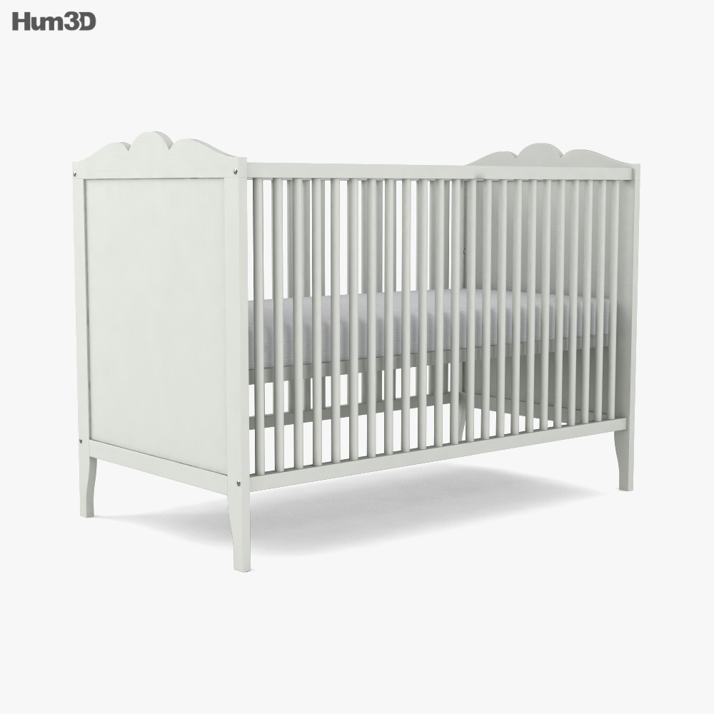 IKEA Hensvik Crib 3D model Download in MAX, OBJ, FBX, C4D
