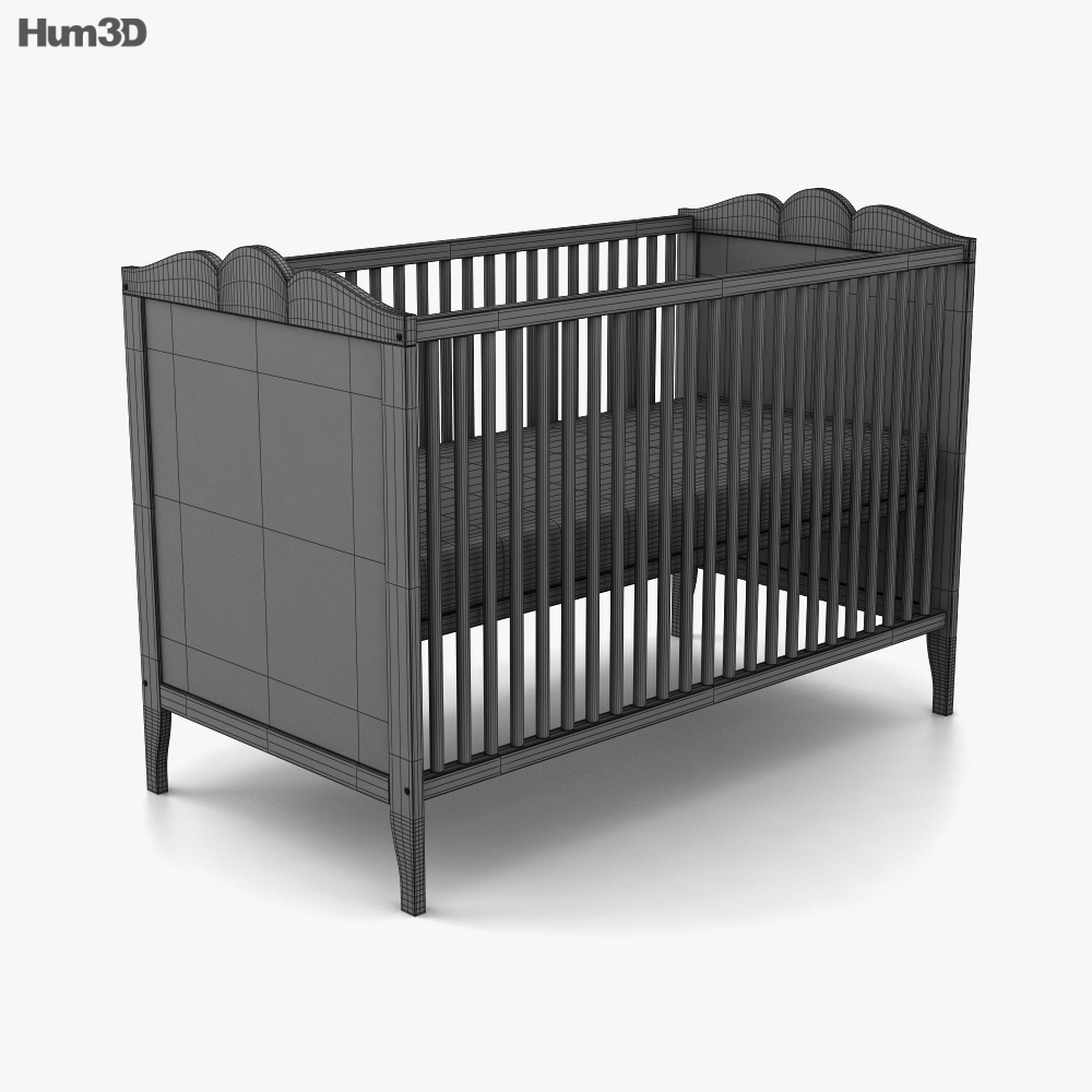 IKEA Hensvik Crib 3D model Download in MAX, OBJ, FBX, C4D