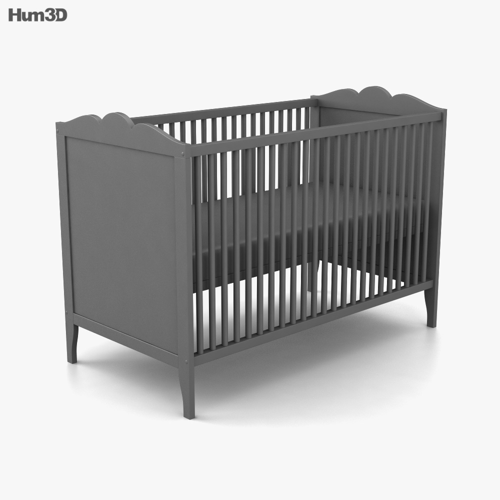IKEA Hensvik Crib 3D model Download in MAX, OBJ, FBX, C4D