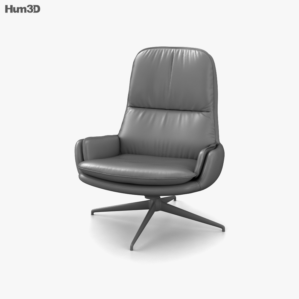 Jardan Banjo Armchair 3D model Download in MAX, OBJ, FBX, C4D