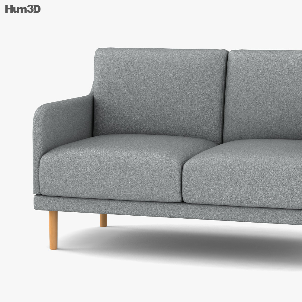 John Lewis Anyday Sofa 3D model Download in MAX, OBJ, FBX, C4D