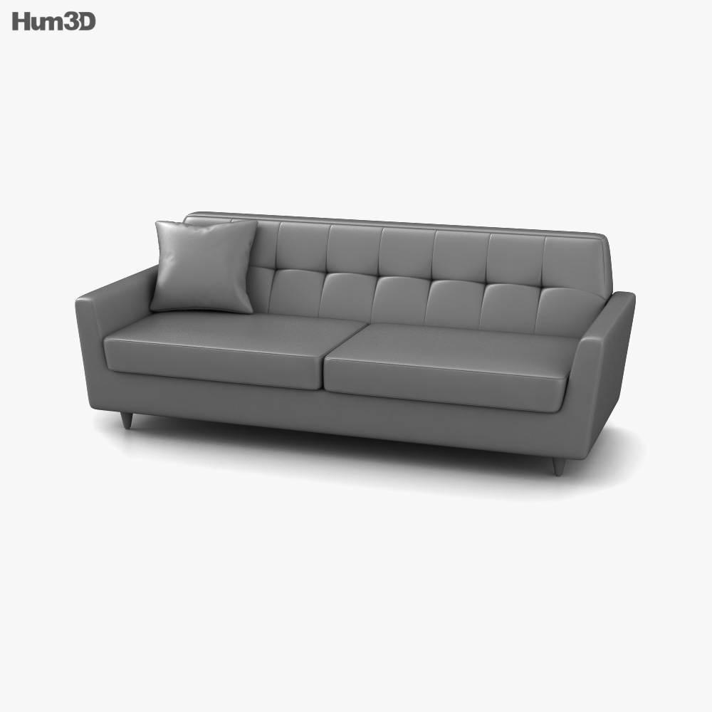 Joybird Hughes Sleeper Sofa 3D model Download in MAX, OBJ, FBX, C4D