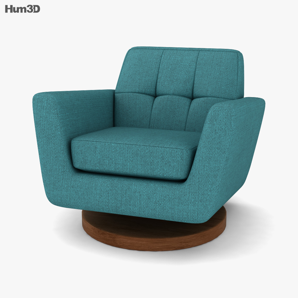 Joybird Hughes Swivel chair 3D model