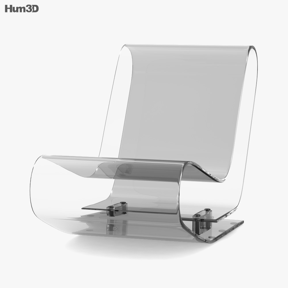 Kartell LCP Chair 3D model Download in MAX, OBJ, FBX, C4D