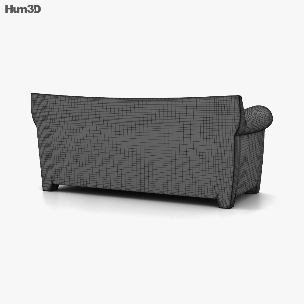 Kartell Bubble Club Sofa 3D model Download in MAX, OBJ, FBX, C4D