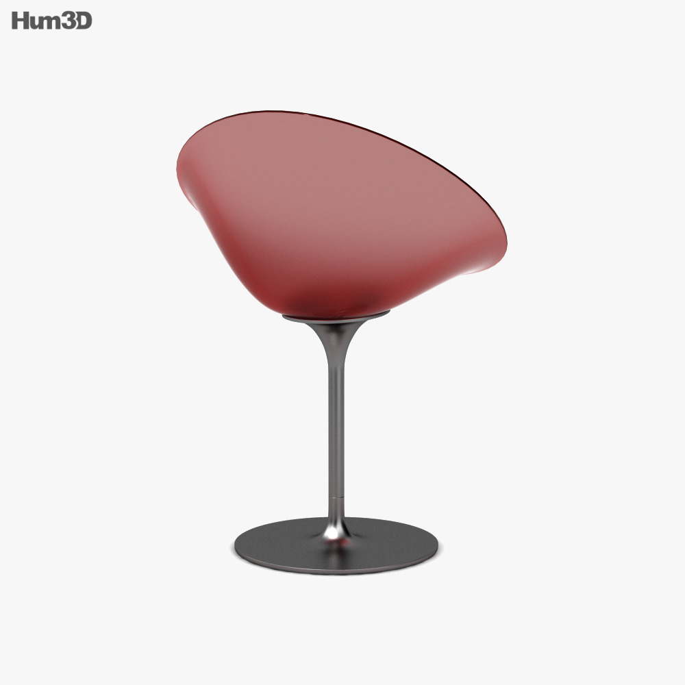 Kartell Eros Chair 3D model Download in MAX, OBJ, FBX, C4D
