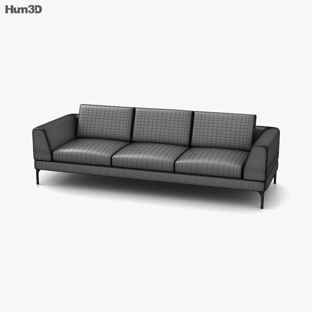 King Living Plaza Sofa 3D model Download in MAX, OBJ, FBX, C4D