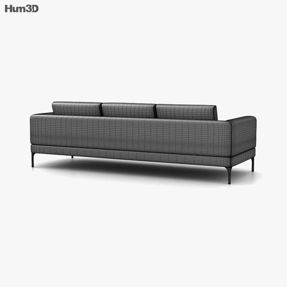King Living Plaza Sofa 3D model Download in MAX, OBJ, FBX, C4D