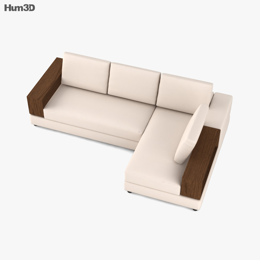 King Living Jasper Sofa 3D model Download in MAX, OBJ, FBX, C4D