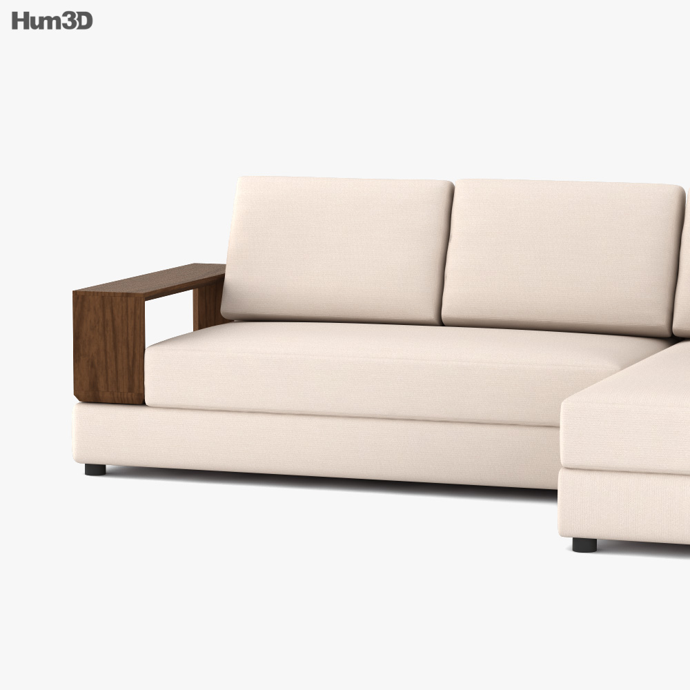 King Living Jasper Sofa 3D model Download in MAX, OBJ, FBX, C4D