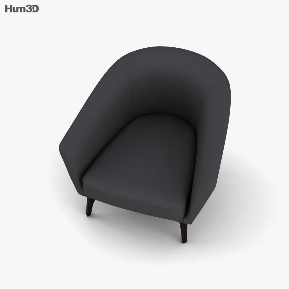 King Boulevard Armchair 3D model Download in MAX, OBJ, FBX, C4D