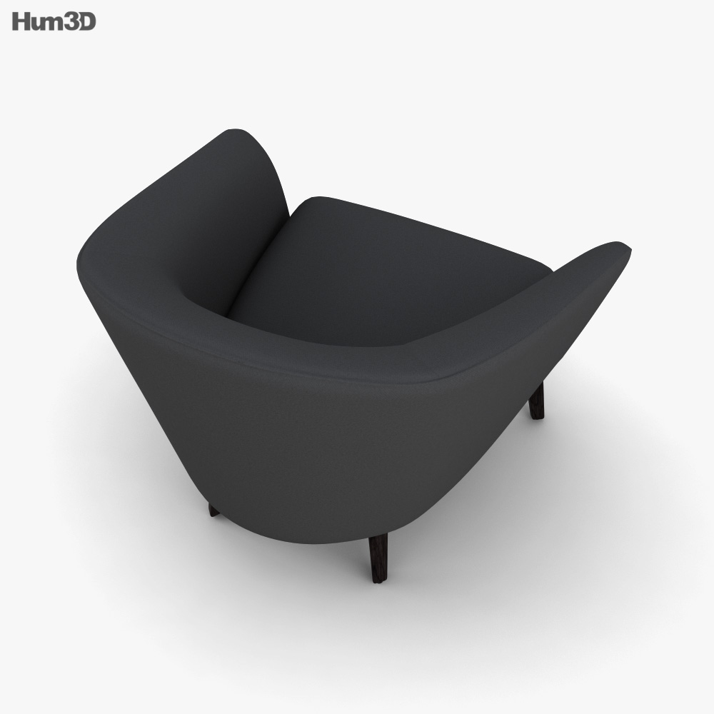 King Boulevard Armchair 3D model Download in MAX, OBJ, FBX, C4D