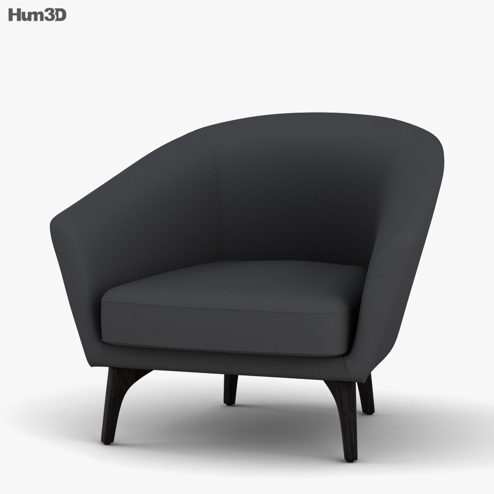 King Boulevard Armchair 3D model Download in MAX, OBJ, FBX, C4D