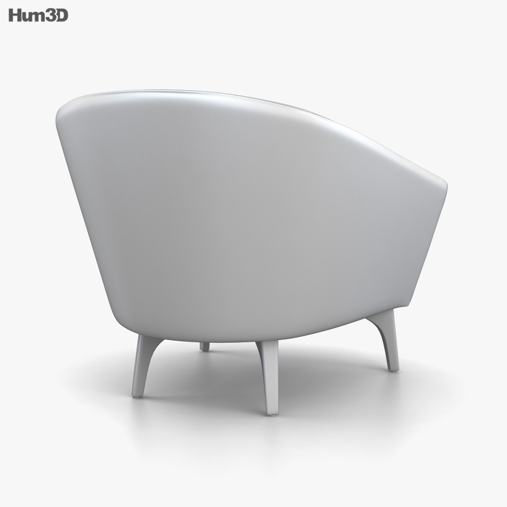 King Boulevard Armchair 3D model Download in MAX, OBJ, FBX, C4D