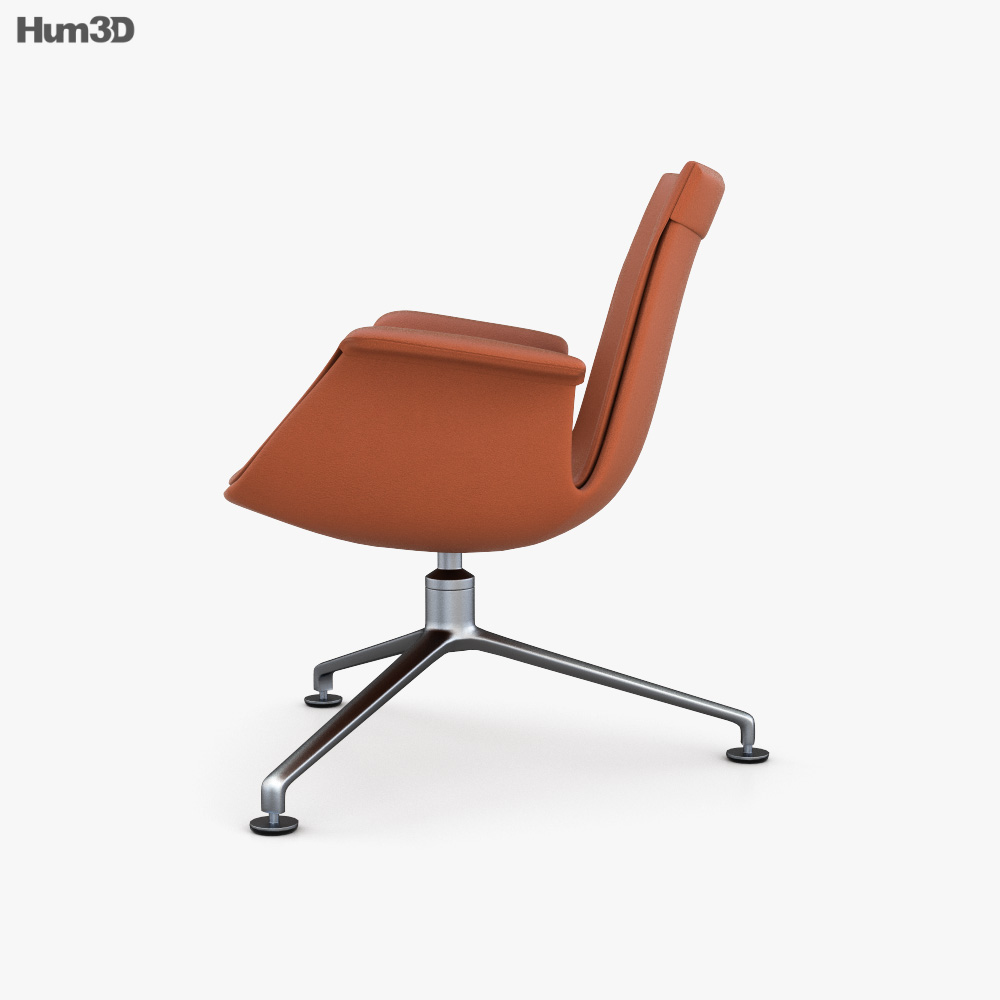 Knoll Bucket Lounge chair 3D model Download in MAX, OBJ, FBX, C4D