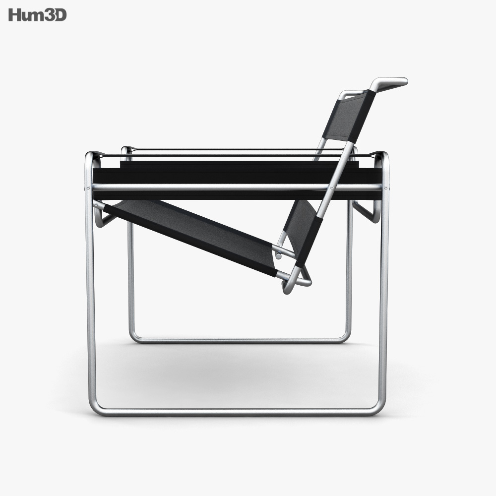 Knoll Wassily Chair 3D model Download in MAX, OBJ, FBX, C4D