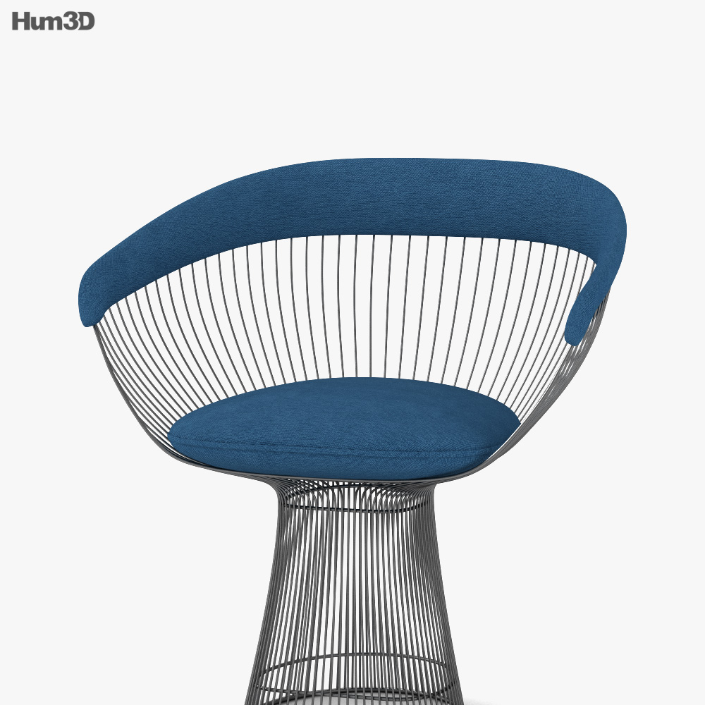 Knoll Platner Armchair 3D model Download in MAX, OBJ, FBX, C4D