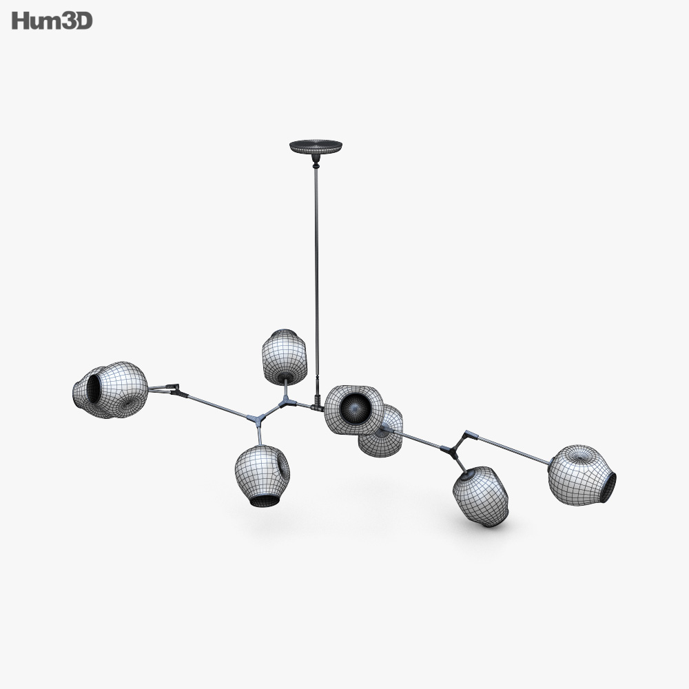 Lindsey Adelman Branching Bubble Chandelier 3D model Download in MAX, OBJ, FBX, C4D