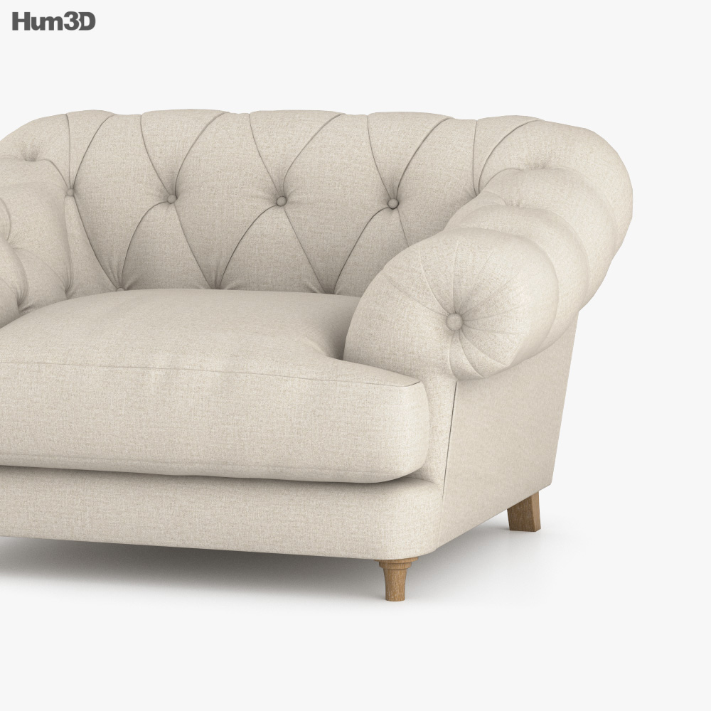 Loaf Bagsie Love Seat 3D model Download in MAX, OBJ, FBX, C4D