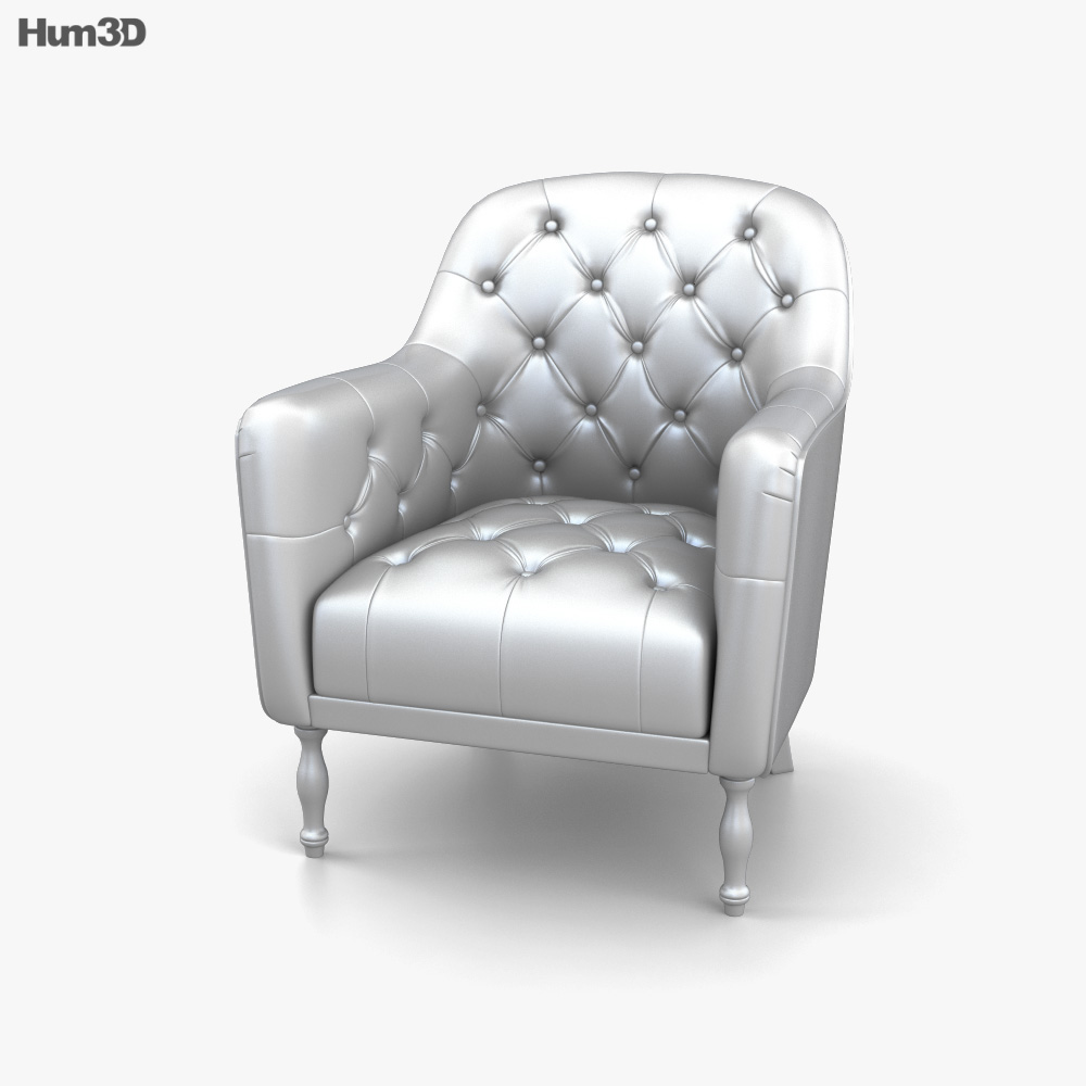 Loaf Reader Armchair 3D model Download in MAX, OBJ, FBX, C4D