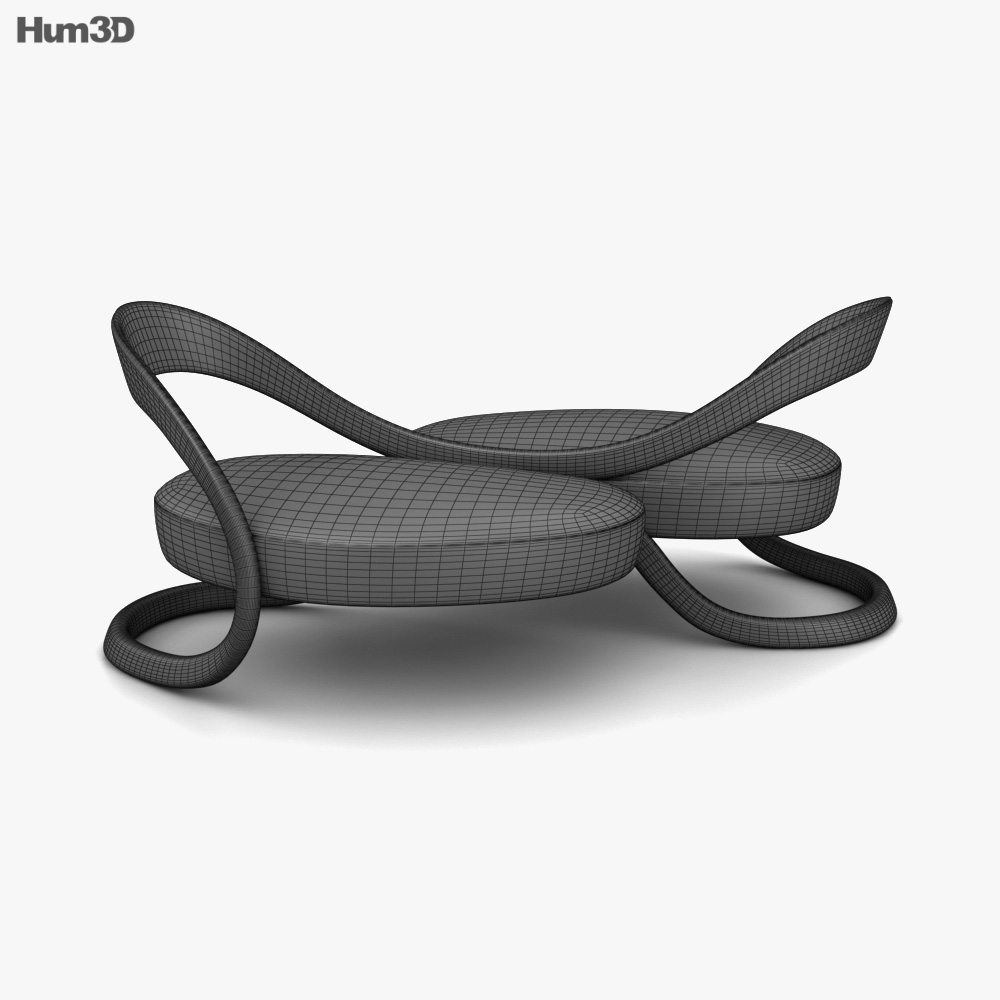 Louis Vuitton Ribbon Dance Sofa 3D model Download in MAX, OBJ, FBX, C4D