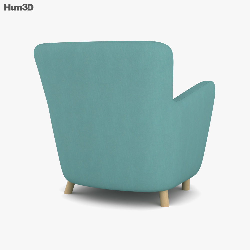 Maiden Home Perry Armchair 3D model Download in MAX, OBJ, FBX, C4D