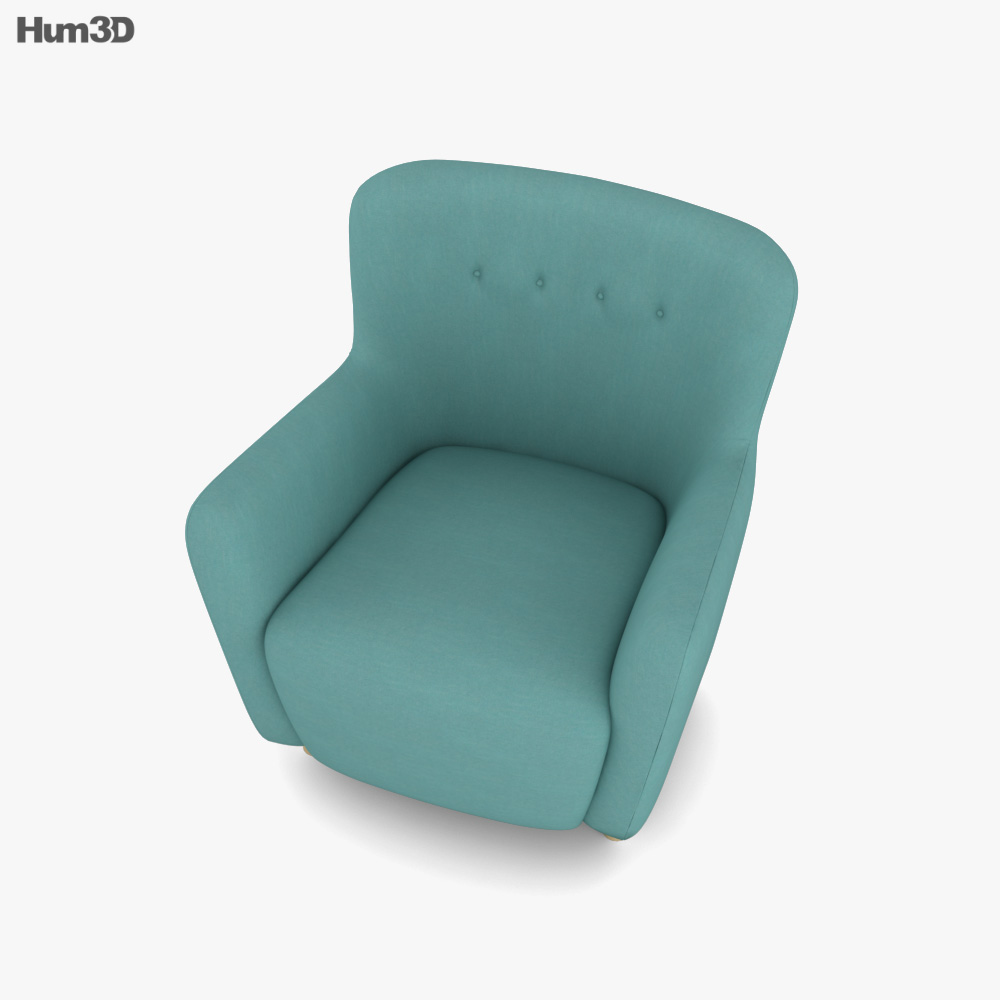 Maiden Home Perry Armchair 3D model Download in MAX, OBJ, FBX, C4D