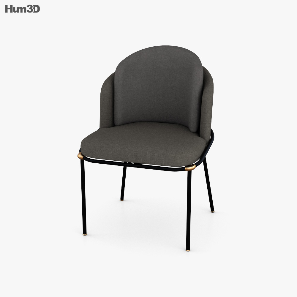 Minotti Fil Noir Chair 3D model