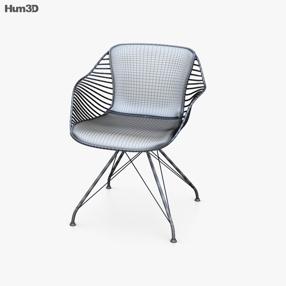 Overgaard and Dyrman Wire Dining chair 3D model Download in MAX, OBJ