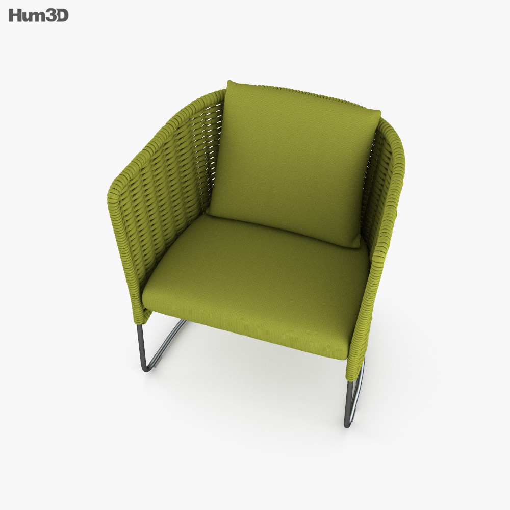 Paola Lenti Ami Armchair 3D model Download in MAX, OBJ, FBX, C4D