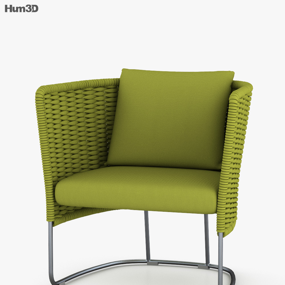 Paola Lenti Ami Armchair 3D model Download in MAX, OBJ, FBX, C4D