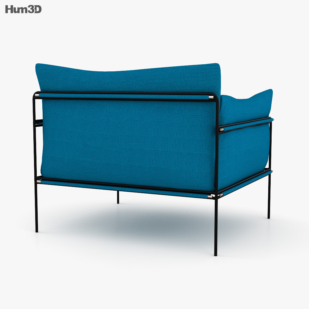 Paola Lenti Kaba Armchair 3D model Download in MAX, OBJ, FBX, C4D