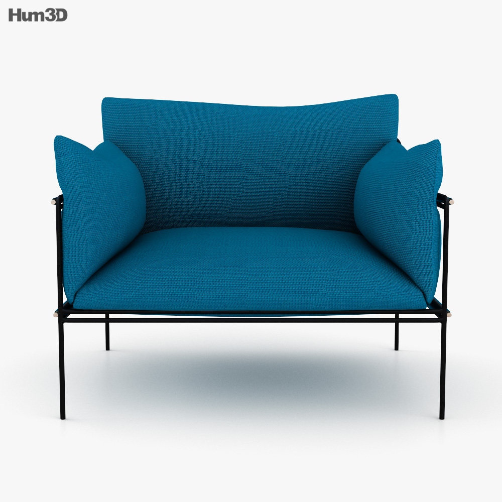 Paola Lenti Kaba Armchair 3D model Download in MAX, OBJ, FBX, C4D