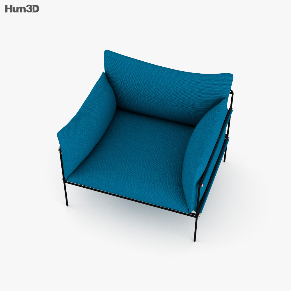 Paola Lenti Kaba Armchair 3D model Download in MAX, OBJ, FBX, C4D