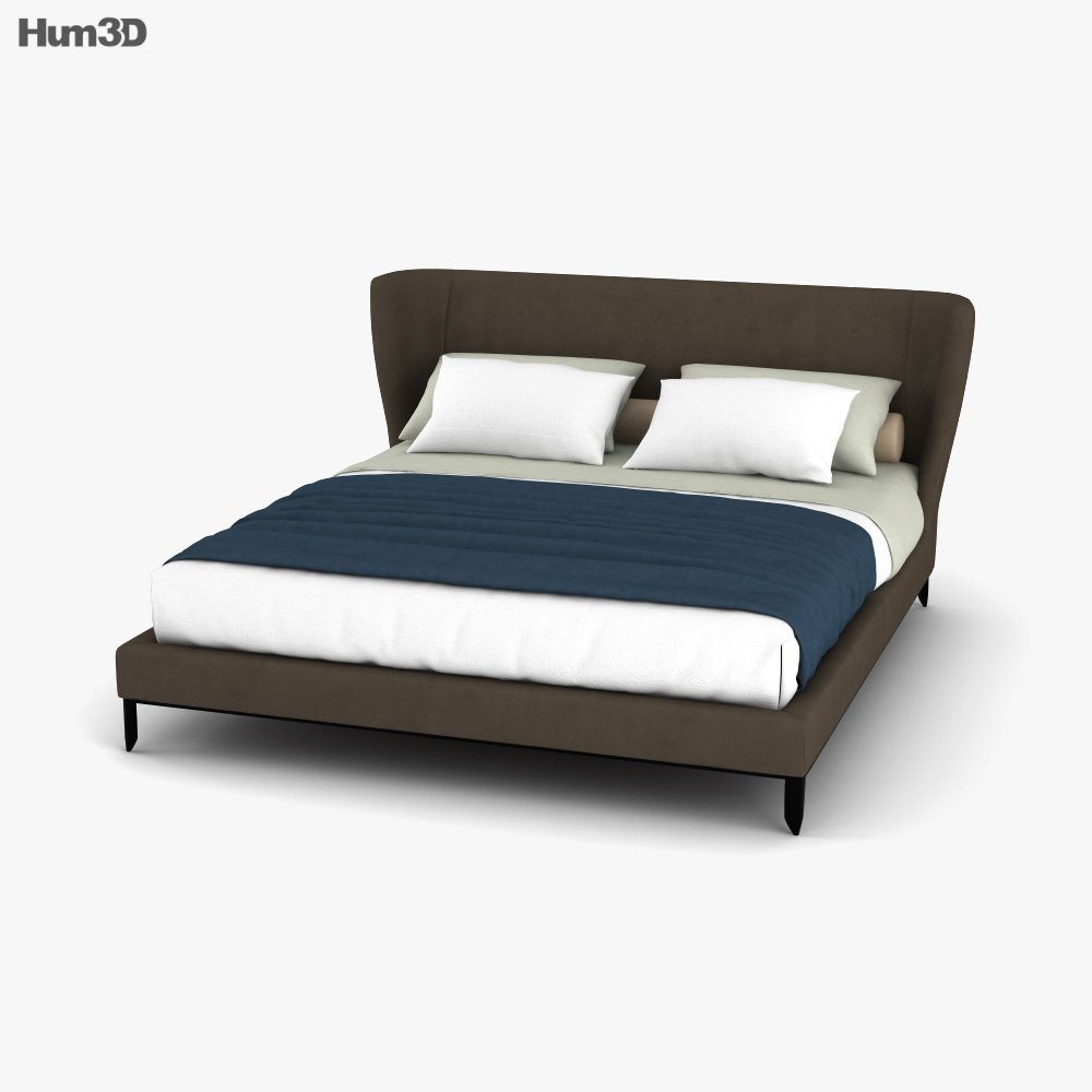 Poliform Gentleman Bed 3D model