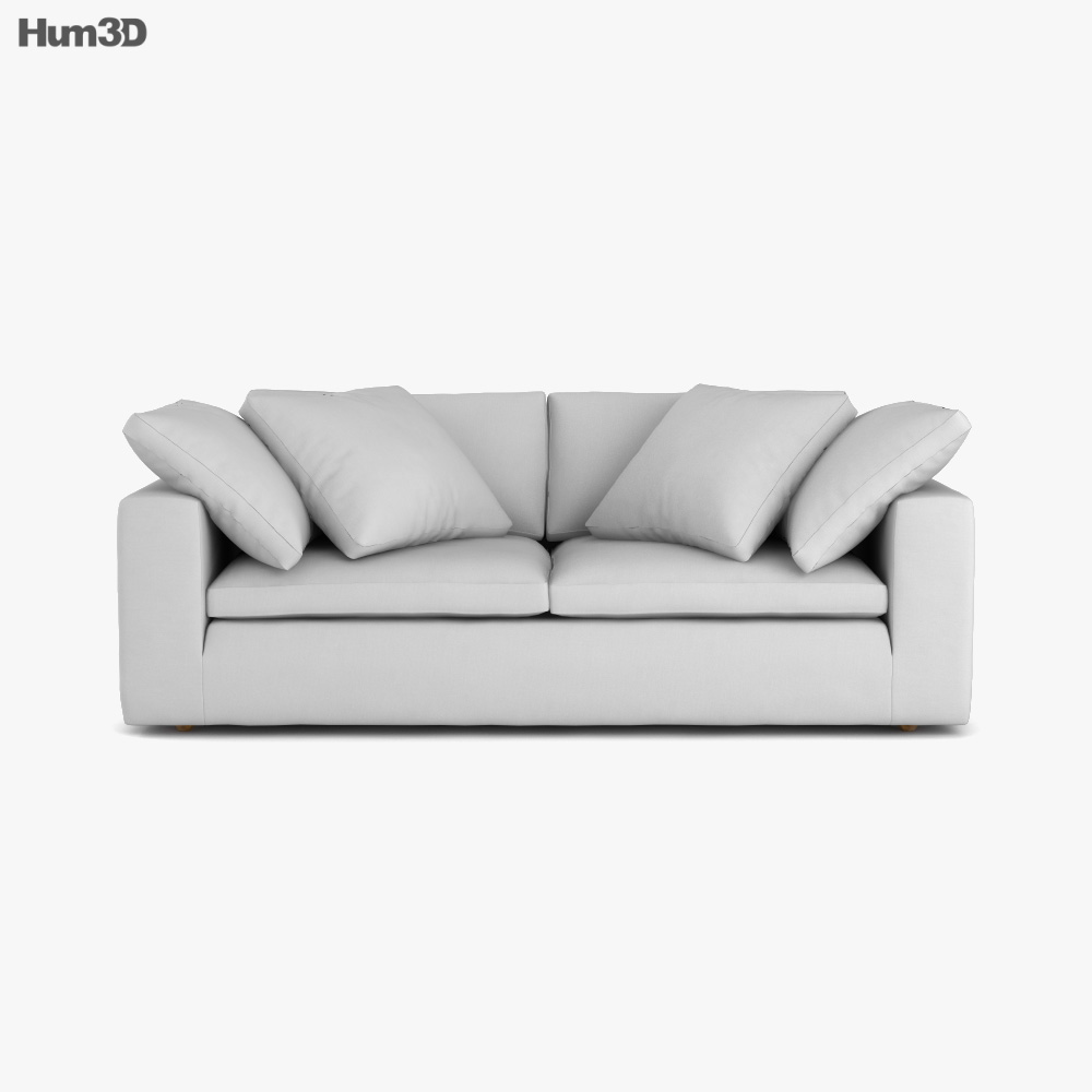 Restoration Hardware Cloud Sofa 3D model Download in MAX, OBJ, FBX, C4D