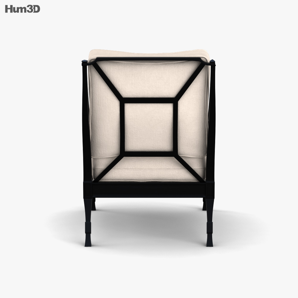 Restoration Hardware Antibes Luxe Lounge chair 3D model Download in MAX, OBJ, FBX, C4D