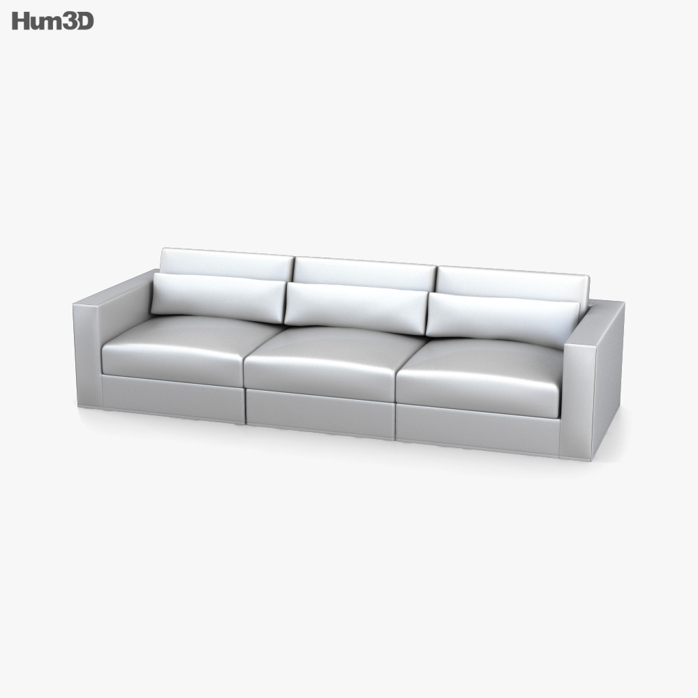 Restoration Hardware Lugano Modular Sofa 3D model Download in MAX