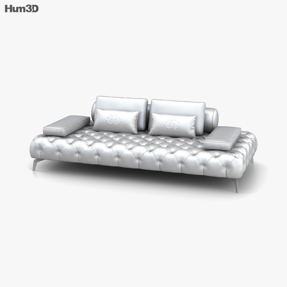 Roberto Cavalli Darlington Sofa 3D model Download in MAX, OBJ, FBX, C4D