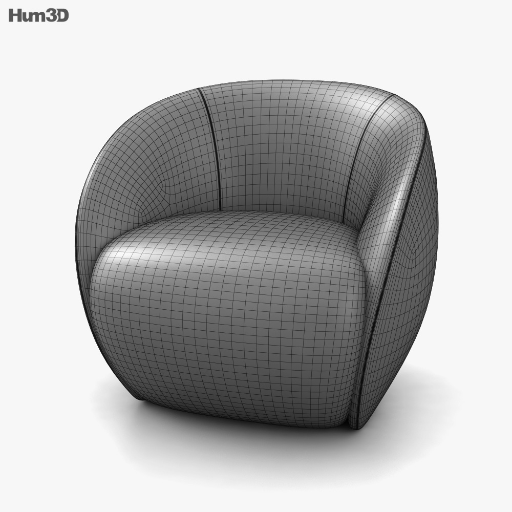 Roche Bobois Dot Armchair 3D model Download in MAX, OBJ, FBX, C4D