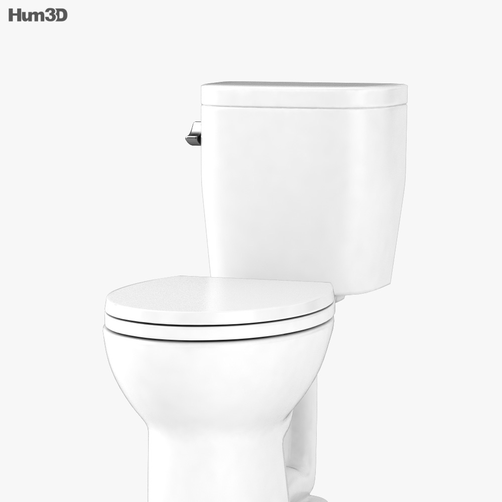 Toto Entrada Close Coupled Elongated Two Piece toilet 3D model