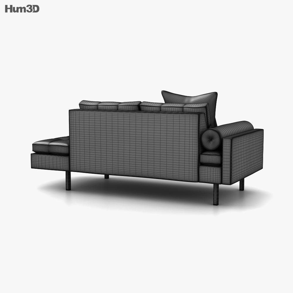 Vioski Chicago Lounge Sofa 3D model Download in MAX, OBJ, FBX, C4D