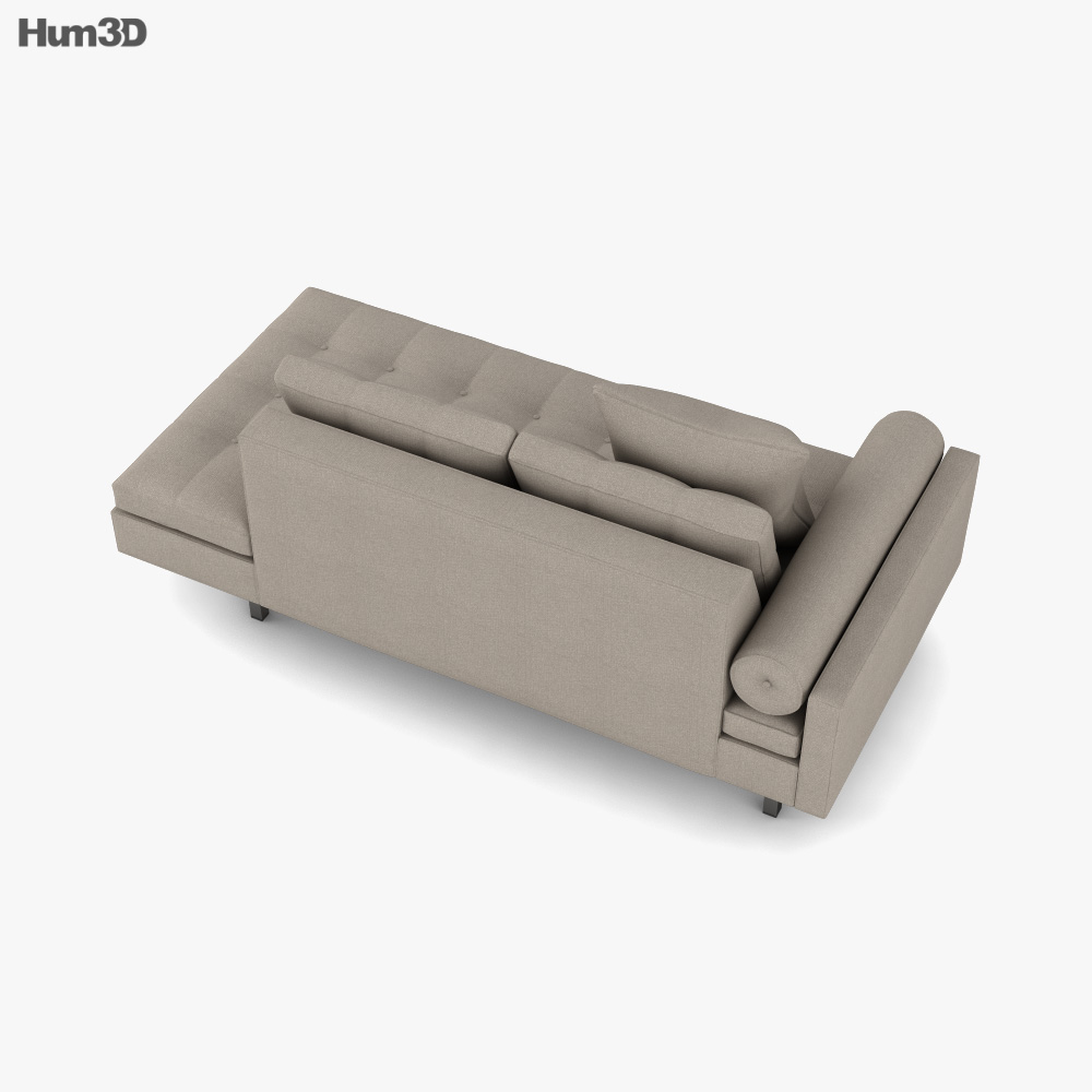 Vioski Chicago Lounge Sofa 3D model Download in MAX, OBJ, FBX, C4D