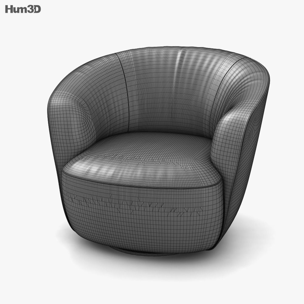 Walter Knoll Ishino Armchair 3D model Download in MAX, OBJ, FBX, C4D